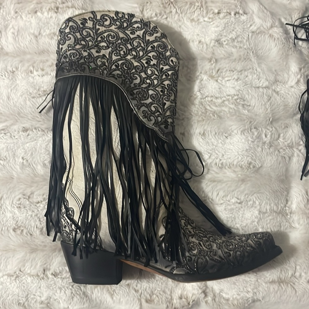 CORRAL handcrafted cowgirl boots! SIZE 10. - Picture 6 of 13